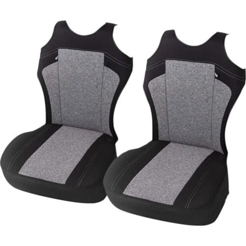 Set Of 2 Universal Car Seat Covers - for Most Vehicles, Car, Truck - T-Shirt Style
