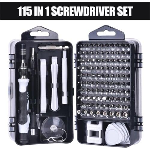 Screwdriver Set 115 In 1 Precision Screw Driver Bit Torx Ratchet Magnetic Insulated Bits Multitools Phone Repair Hand Tools