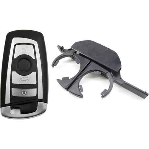 Front Right Cup Holder for RHD BMW with Car Smart Remote Key Fob Case Blade for Bmw