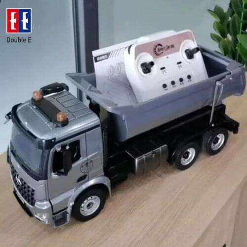 Double E 1:20 Alloy RC Truck 2.4G Remote Controlled Car Caterpillar Model Dump Trucks Tractor Engineering Cars On Radio Station