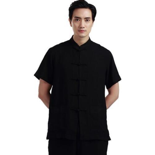 Shanghai Story traditional chinese clothing for men tai chi shirt male chinese ethnic clothing tangzhuang Top Kungfu Shirt Man