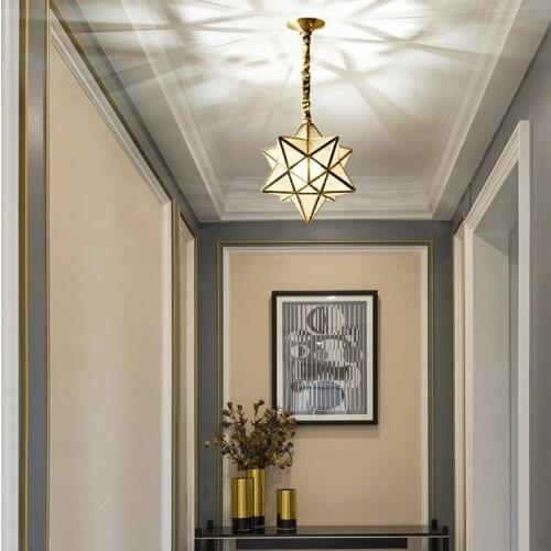 Balcony lights, star ceiling lights, aisle lights, corridor lights, light luxury all-copper entrance lights, entrance lights