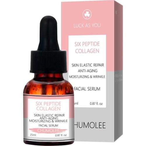 CHUMOLEE Face Serum six peptide Anti-Aging Wrinkle essence cream Whitening Firming Moisturizing Skin Care serum 25ml