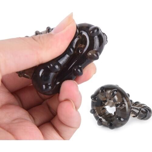 1Pc Soft Silicone Time Delay Erection Cock Ring for Men Sexy Rings Adult Products New Dual Cock Ring