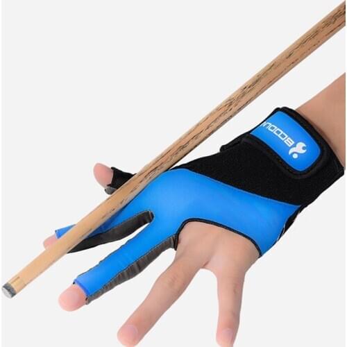 1 PCS Pool Cue Gloves Billiard Three Cut Gloves Left Hands Gloves Billiard Accessories for Unisex Women and Men