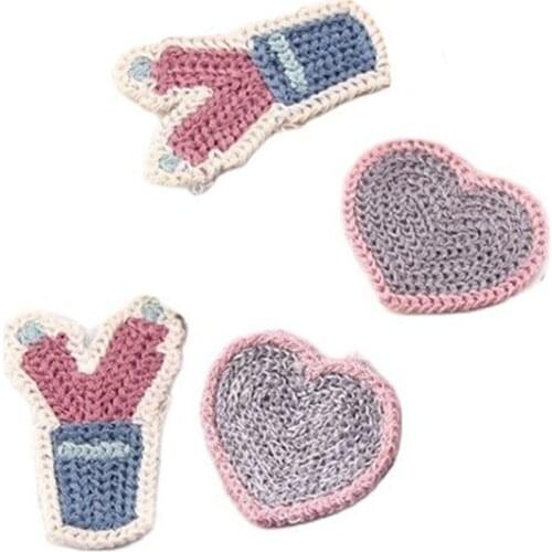 10pcs Cute Heart Connectors DIY Stud/Drop Earrings Making Pendants Women Girls Hair Accessories Jewelry Findings Wholesale