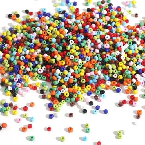 1000PCS 2mm R-ainbow DIY Multicolors Ball Beads for Crafting String Present Gift