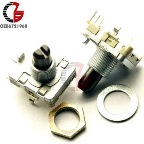 2Pcs Rotary encoder with switch EC16 Audio digital potentiometer 15mm handle