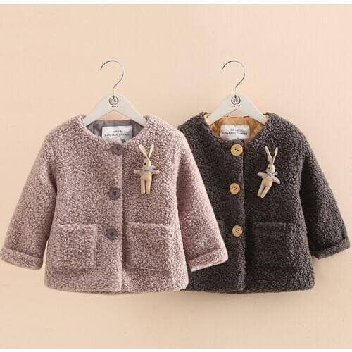 2020 Winter New 2 3 4 6 8 10 Years ChildrenS Outerwear Thickening Fleece Cotton Padded Cartoon Jacket Coat For Kids Baby Girls