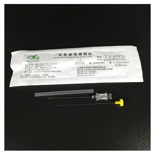 50pcs acupuncture massage Sterile Catgut embedding needle graduated acupuncture embedding needle 7/8/9/12