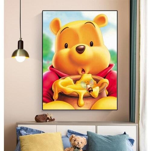 5D Diamond Painting Disney Winnie The Pooh Cross Stitch Kits Mosaic Diamond Embroidery DIY Home Decor Gift