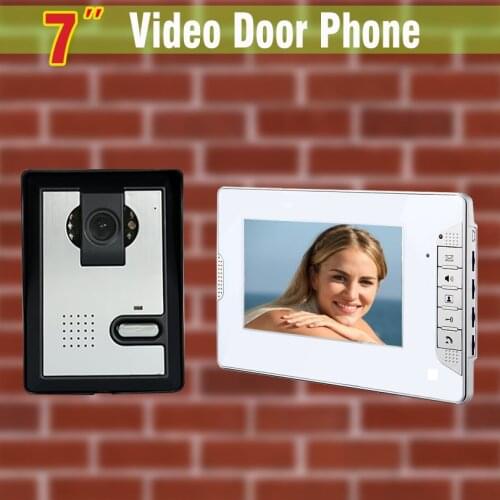 7 Inch Monitor Video Door Phone Intercom Doorbell system Video Intercom kit video intercom system for home villa
