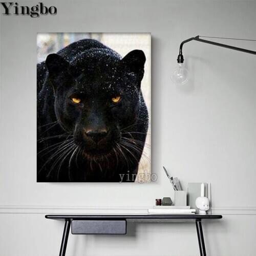 Diamond Painting 5D Full Drill Square Round DIY Diamond Embroidery Panther Animal Cross Stitch kits Mosaic Sale Home Decoration