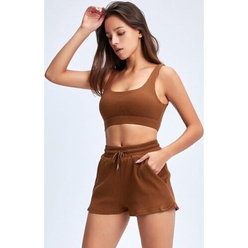 Seamless Yoga Sets Women 2 Piece Set Women Workout Clothes Seamless Biker Shorts Active Wear Sport Clothes