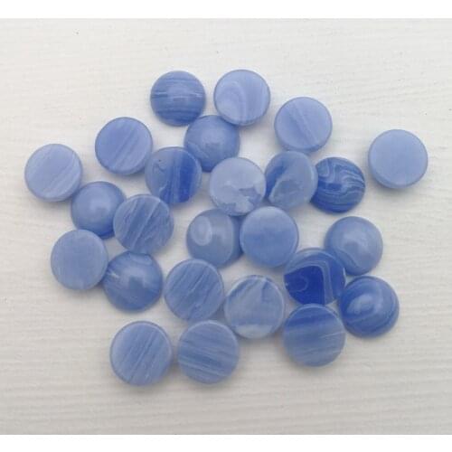 Wholesale fashion 10mm blue striped stone beads charms round CAB CABOCHON 50pcs for jewelry necklace accessories Free shipping