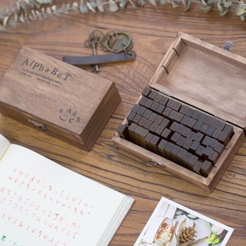 70 pcs/Set Number Letter English wood stamp set DIY craft wooden stamps for scrapbooking stationery scrapbooking standard stamp