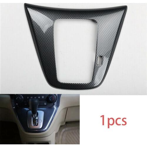FOR HONDA CR-V CRV 2007-2011 carbon fiber central console Gear shift frame trim