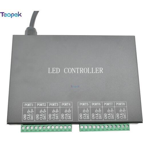 H801RC 8 Ports Slave LED Controller 8192 Pixels Work with Computer Network or Marster Controller(H803TV or H803TC)
