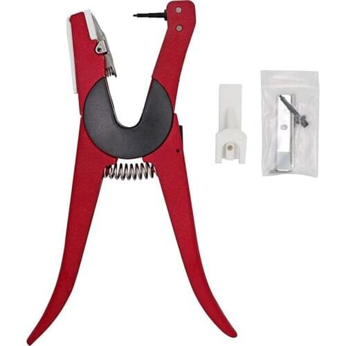 Cattle Sheep Pigs Cow Metal Ear tag Pliers Livestock Ear Tag Applicator for Ear Tag Tool with Flip Pin (90-Degree Rotatable)