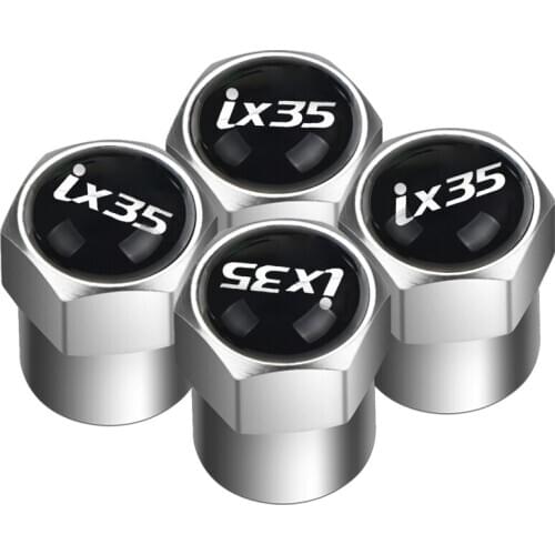4PCS Aluminum Hex Tire Valve Stem Caps for Auto Bike Motorcycle Hexagon Valve Covers for hyundai ix35 Solaris I30 Car-styling