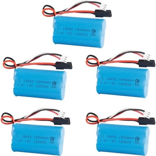 7.4V 1500mah Li-ion battery 18650 15C 5500 Plug for BG1518 BG1513 BG1515 BG1507 BG1506 1/12 2.4G high speed RC truck spare parts
