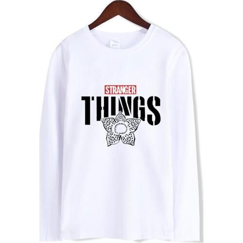 Stranger Things Fashion Printed T-shirts Women/Men Long Sleeve Tshirts 2019 New Arrival Hot Sale Casual Streetwear Clothes