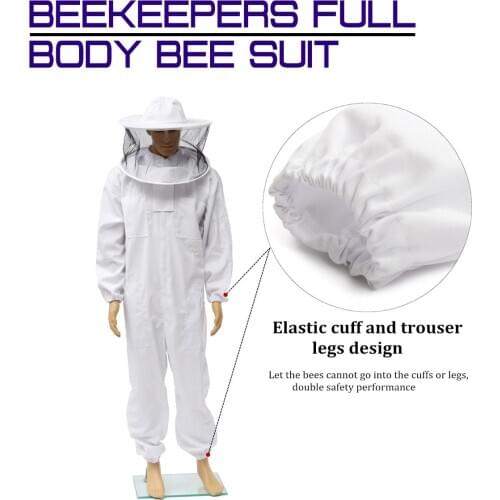 Beekeeping Clothing Beekeepers Full Body Bee Protection Professional Beekeeping Suit Safty Veil Hat Dress All Body Equipment