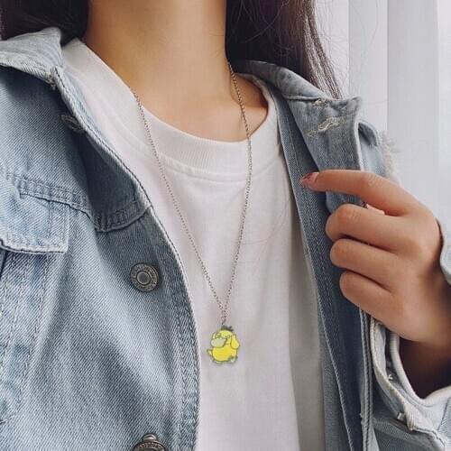 Zombie yellow duck necklace can reach Duck Game Animation Pendant Necklace