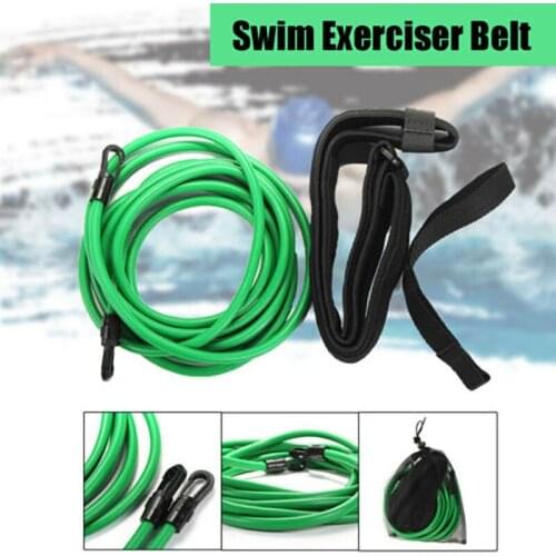 4M Adjustable Swimming Training Rope Elastic Cord Belts Resistance Exerciser Safety Swim Harness Static Sport Training Equipment