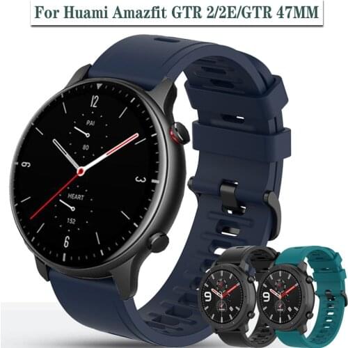 For Huami Amazfit GTR 2 Strap Quick Release Sport Silicone Watchband For GTR 2E GTR 47mm Universal 22mm Watch Band Bracelet