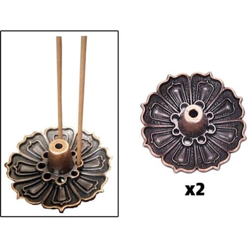 Retro Lotus Incense Sticks Holder Incense Burner Disc for Cone & Coil &Stick