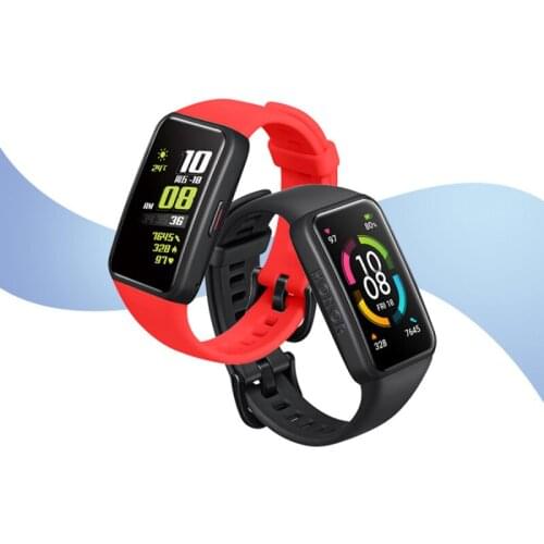 Silicone Strap For Huawei Honor Band 6 Smart Watch Wristband Replacement Monochrome Color Band Fashion Watch Strap In Stock