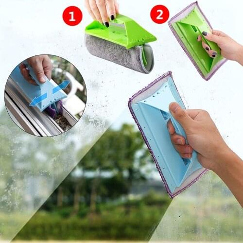 Collapsible Window Cleaning Brush for Glass Groove Dusting Gadgets Tools Kitchen and Household Goods Cleaning Tools