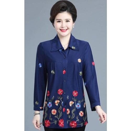 Skyenunim Women's Shirts With Embroidery