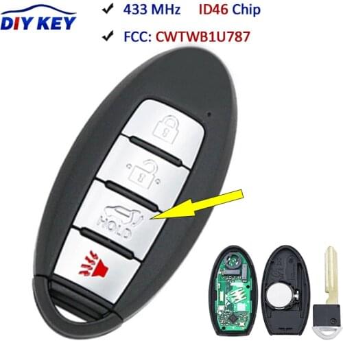 DIYKEY Replacement PROXIMITY Smart Remote Key 433MHZ for Nissan Armada 2017-2020,for Infiniti Q70 M56 M37 M35 QX56 CWTWB1U787