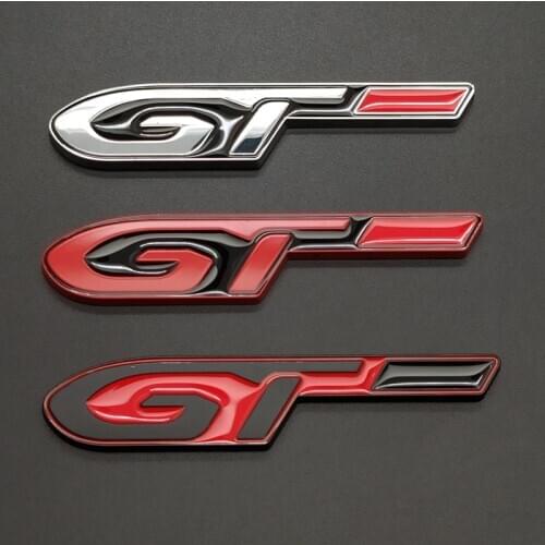 Car-styling Sticker metal GT Badge Emblem Sticker Trunk Rear Stikcers Decal For Peugeot 5008 4008 3008GT 2008 508 408 308 206