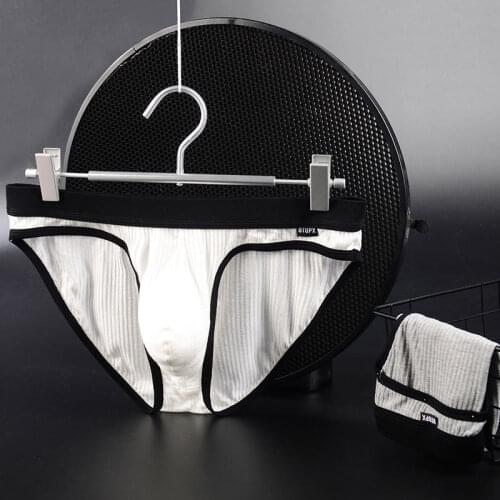 Screw Thread Comfortable Breathable Sexy Men Panties Big Pouch Quality Elasticity Popular Male Underpants Soft Shorts Boxers B2