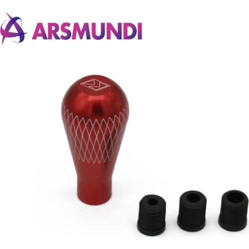 Universal Aluminum Shift Knob Manual Automatic Transmission Racing Gear Shift Knob Carved lines shift head