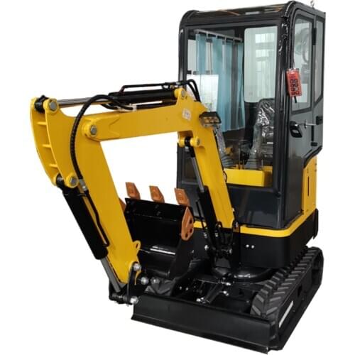 Closed cabin 1000kg mini excavator 1ton micro pelle bagger excavadora for sale