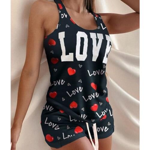 2021 Vest And Shorts Suit New Womens Deep U-neck Casual 2 Piece Set Hot Summer Womens Clothing 4 Color