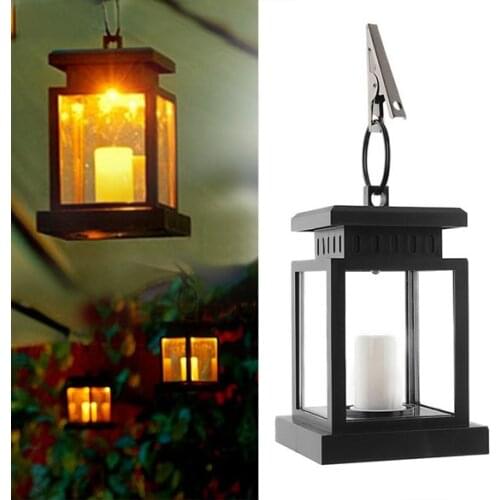 1 Pc Solar Power LED Hanging Wind Lamp Vintage Lanterns Palace Light Decoration For Garden Landscape Lamp