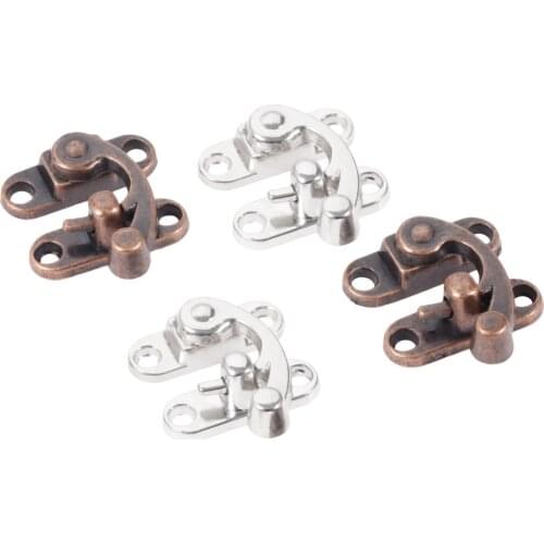 2pcs Box Latch Hasps Lock Catch Latches Buckle lock 29*33mm Jewelry Wooden Box Wine Case hardware 29*33mm