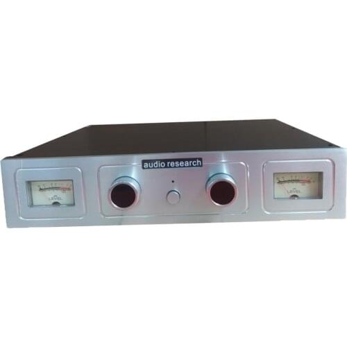 ARC VU meter preamplifier Class A aluminum power amplifier case/tube amplifier/audio power amplifier diy case (W430*D308*H90)