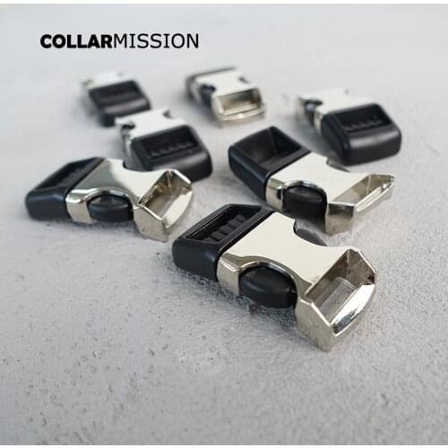 Safety quick release buckle 15mm webbing garments diy dog collar accessory durable security lock plated metal buckle CK15YH