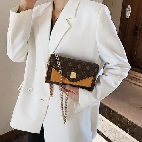 Designer brand printed ladys high quality leather messenger bag lady 2021 new luxury shoulder bag ladys purse and handbag