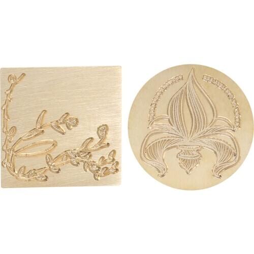 1PC Wax Seal Stamp Head Retro Wood Stamp Replace Copper Head Hobby Tools DIY Stamp Craft Gift