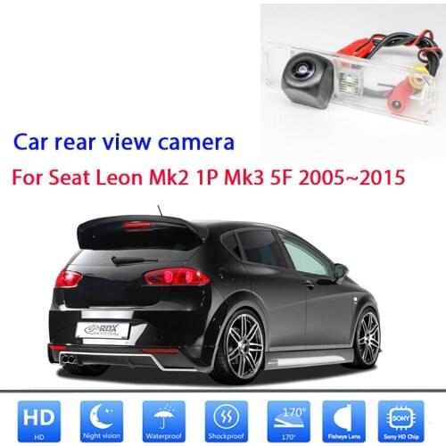 Rear view camera For Seat Leon Mk2 1P Mk3 5F 2005~2015 Night Vision license plate Camera Waterproof high quality RCA