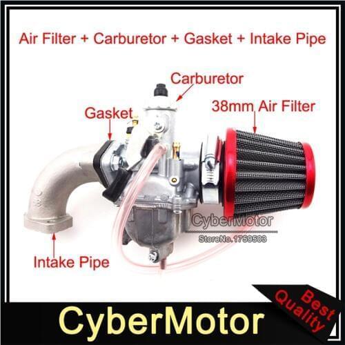 Mikuni VM22 Carburetor 26mm Carb 38mm Air Cleaner Filter Intake Pipe Mainfold For 110cc 125cc 140cc Engine Pit Dirt Motor Bike