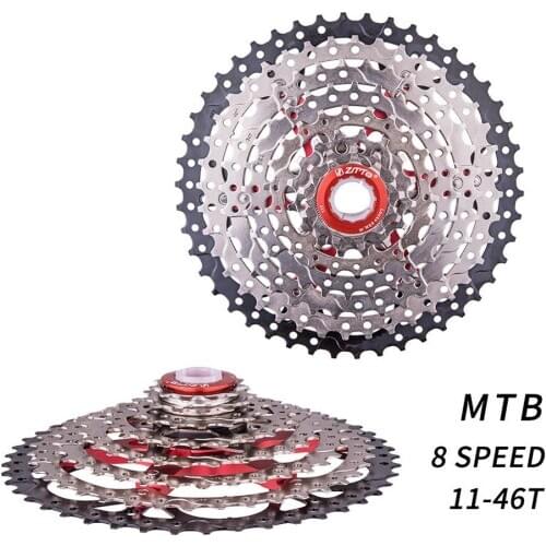 MTB 8 Speed 11- 46T Cassette 8s 46t Freewheel Mountain Bike Bicycle Parts Cassette WIDE RATIO Compatible For Tx35 and M310
