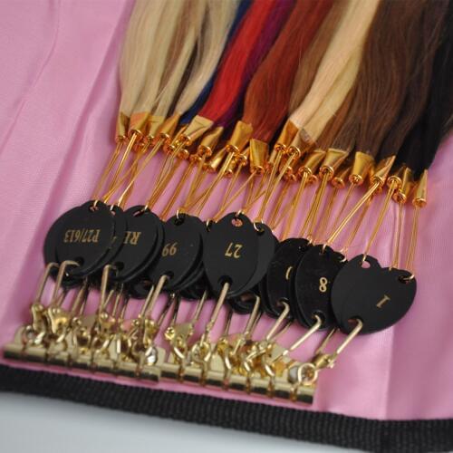 100% Remy Human Hair Color Rings Color Chart / Hair Extension Tools/Hair Accessory